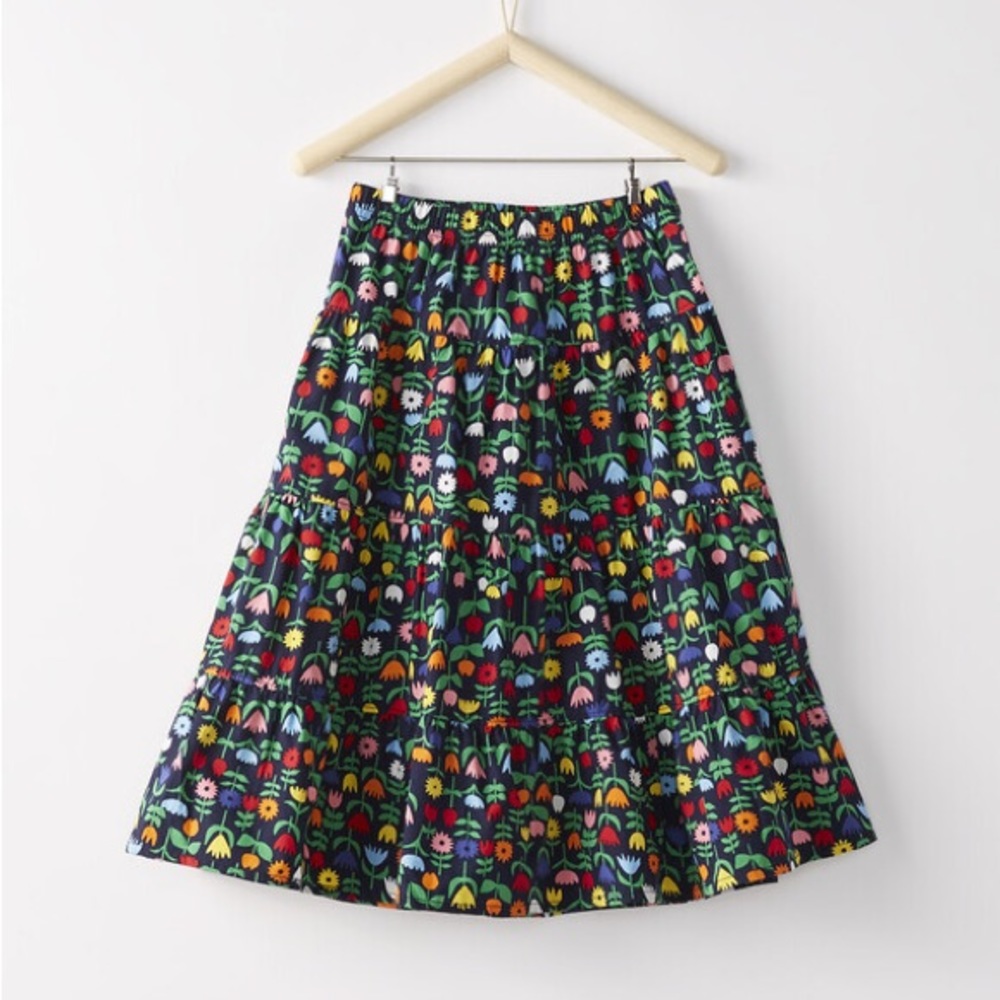 Hanna Andersson | Flower Print Cotton Twirly Skirt | 100 Size 4T